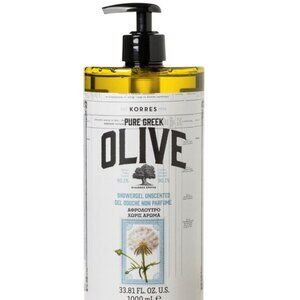 Korres Pure Greek Olive Showergel Unscented 33.81 fl oz. 1000 ml Sealed